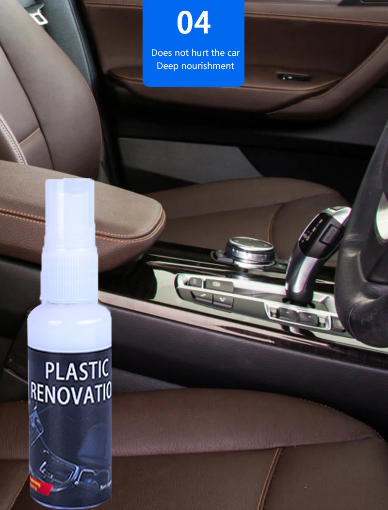 

Car Interior Car Decontamination Polish Wax Scratch Surface Repair Car Plastic Part Leather Retreading Agent car accessories