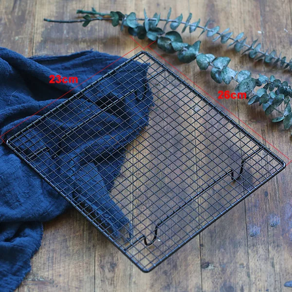 23x26cm Черная сетка запеченная железная рамка стойка для тостов подставка для выпечки торта для продуктов хлеба реквизит для фотографии аксессуары для фотостудии fotostudio - Цвет: 23x26cm