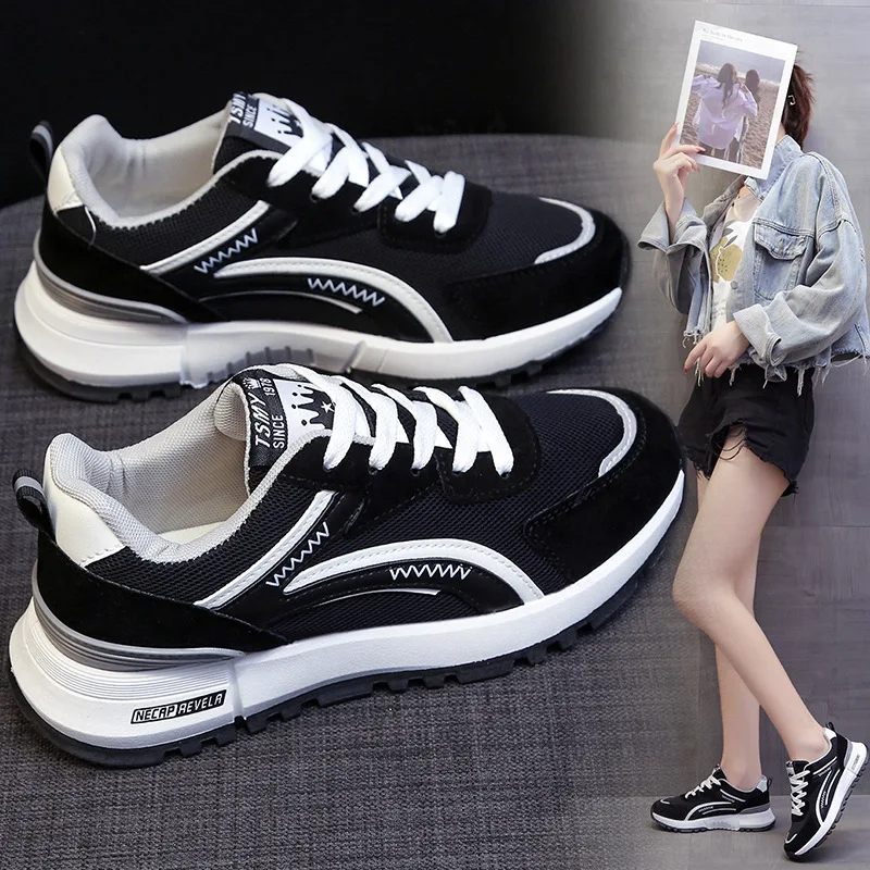 

Women Casual Shoes Fashion Breathable Walking Mesh Flat Shoes Woman White Sneakers Women 2021 Tenis Feminino Female Shoes