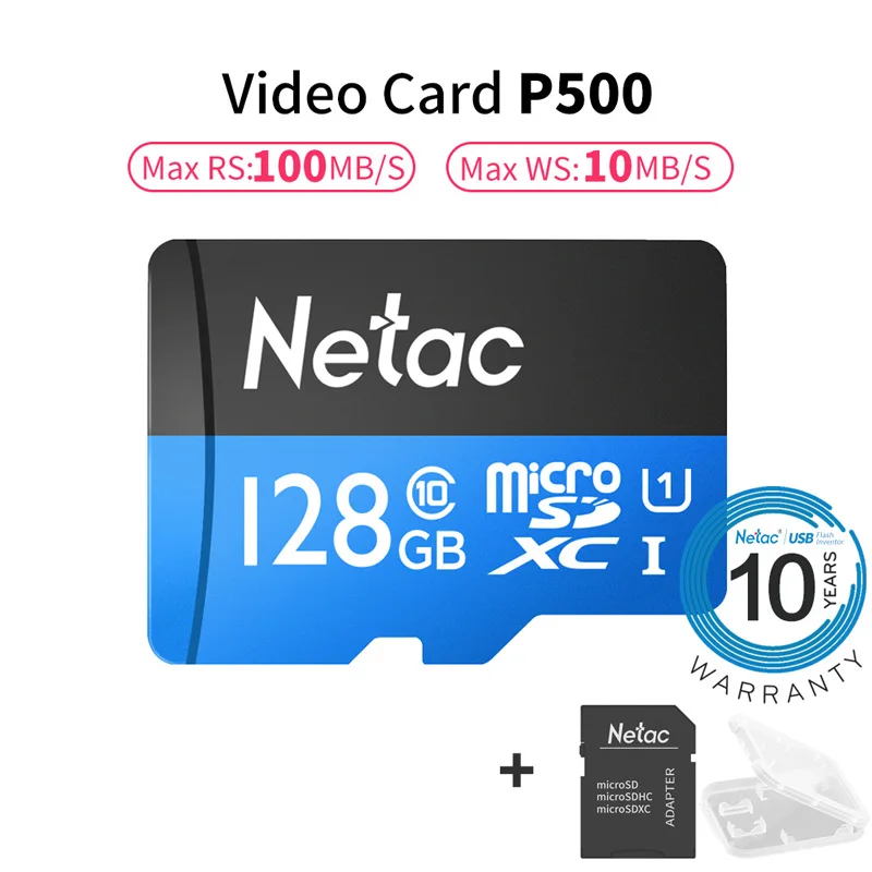 Netac класс 10, 16 ГБ, 32 ГБ, 64 ГБ, 128 Гб Micro SD карты UHS-1 карты 80 МБ/с. флэш-память данных карты Micro SD карты для настольного компьютера - Емкость: 128GB Set B