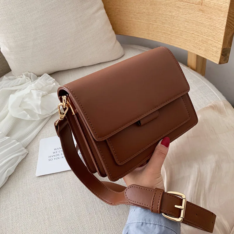 

Новая широкополосная сумка для женщин 2020 летняя новая модная Ретро сумка на одно плечо квадратная сумка-слинг