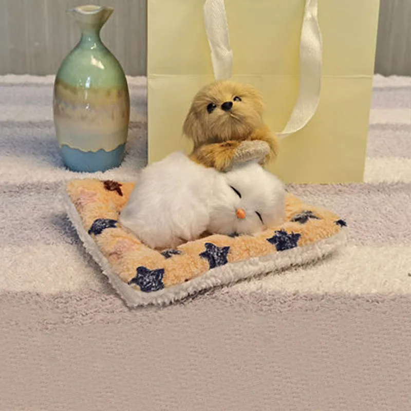 Мягкая Золотая игрушка собака милая Имитация животных поделки куклы плюшевая