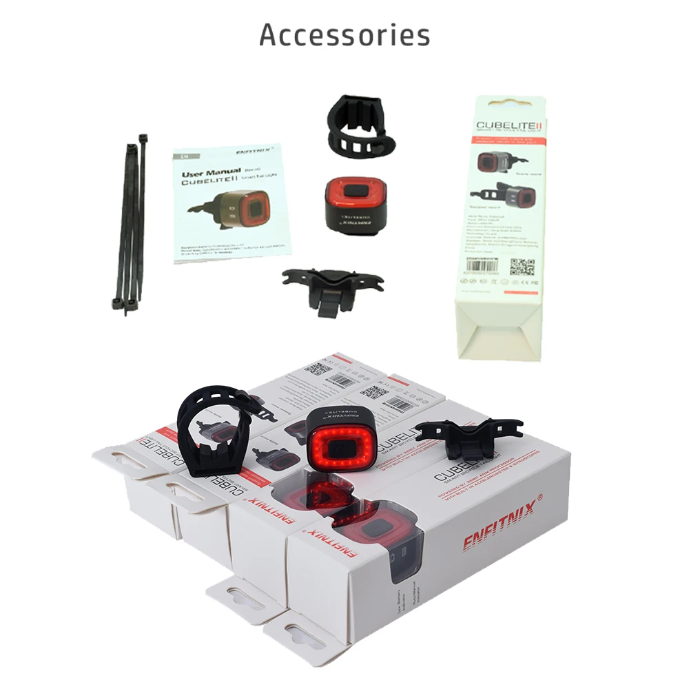 Новинка велосипедный фонарь Cubelite II умный задний для велосипеда фонасветильник с датчиком стоп сигнала USB