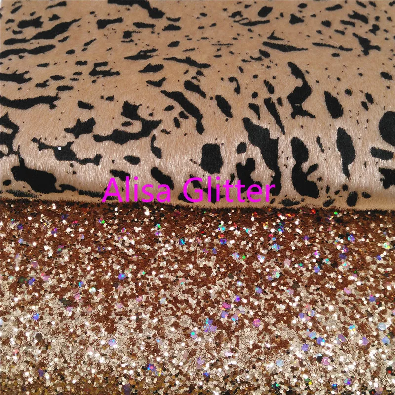 1 шт. А4 Размер 21х29см Алиса блестящая розовая Золотая ткань имитация меха зебры