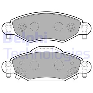 

DELPHI LP1840 BRAKE LINING ON 01-06 YARIS TUM