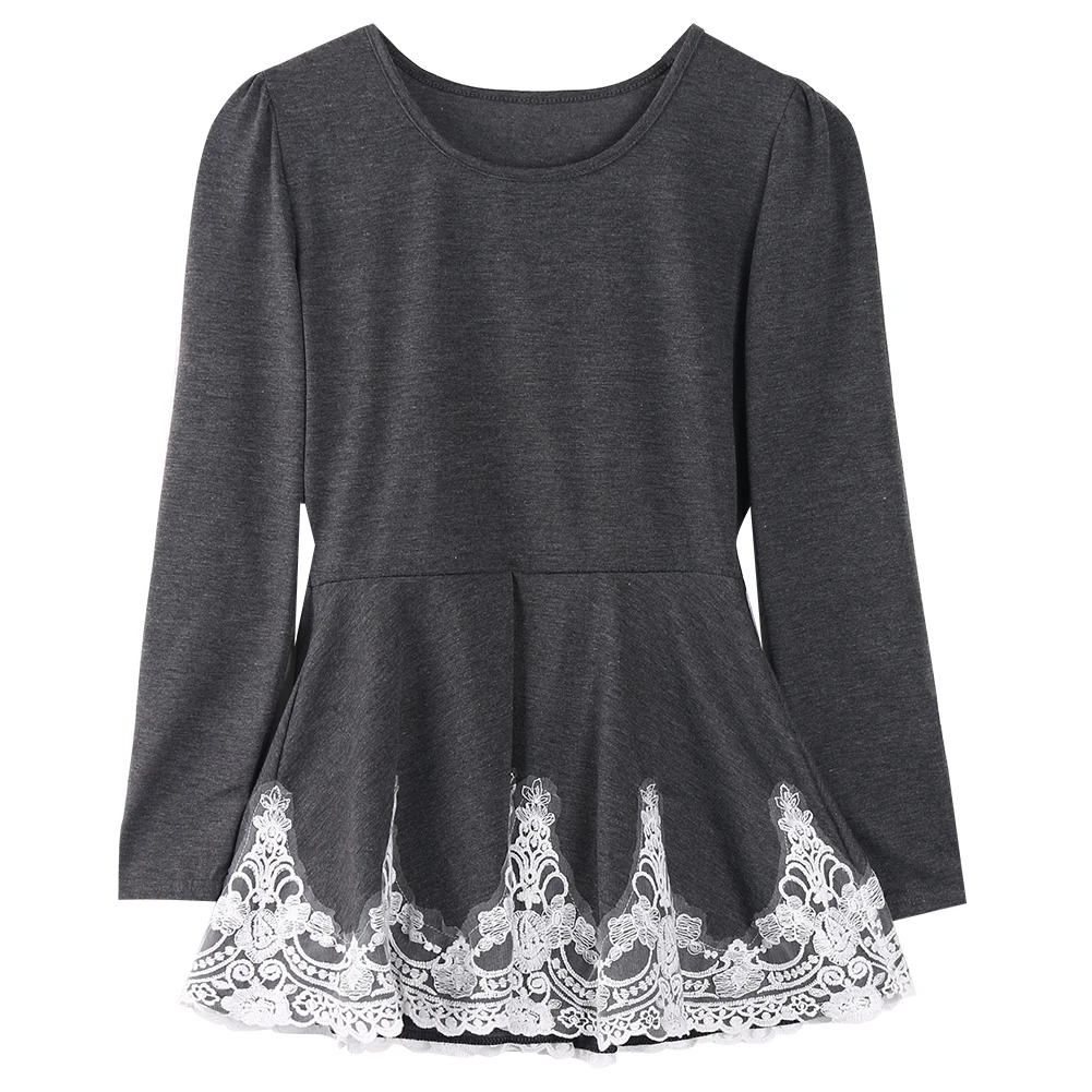 Новинка Женский расклешенный эластичный Топ с баской и оборками облегающая