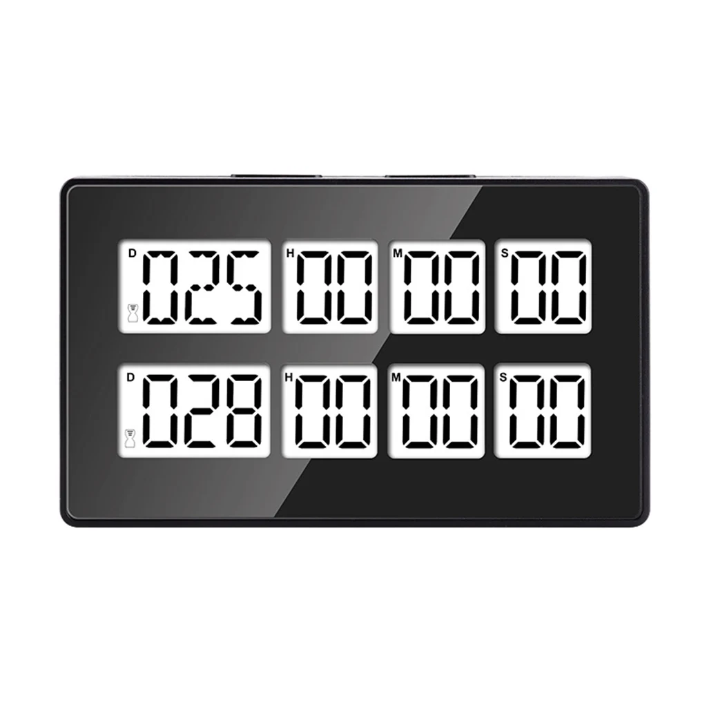 

LED Display Kitchen Timer Hatch Egg Cooking Simultaneous Timing Alarm Clock Time Counting Dual Timer