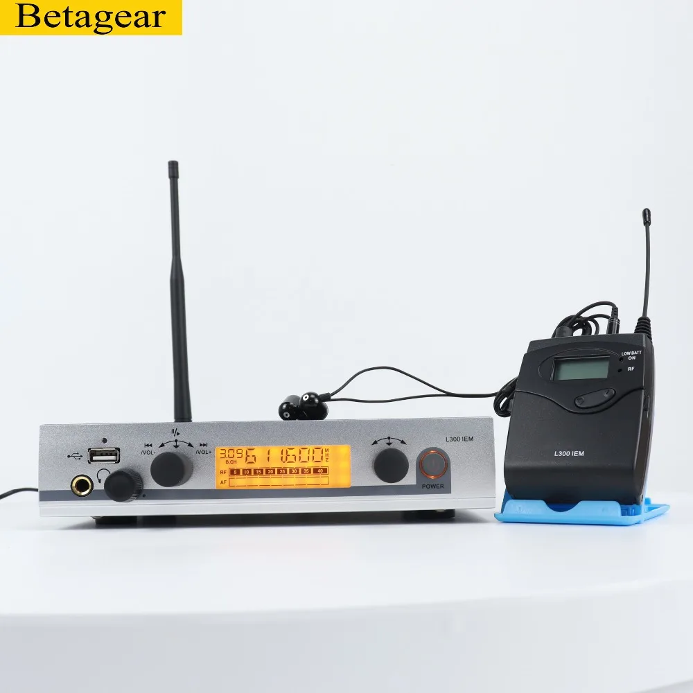 Betagear система передатчиков для сценических выступлений 300IEM G3 SR300 IEM персональный монитор беспроводная система в ухо монитор система аудио Профессиональный