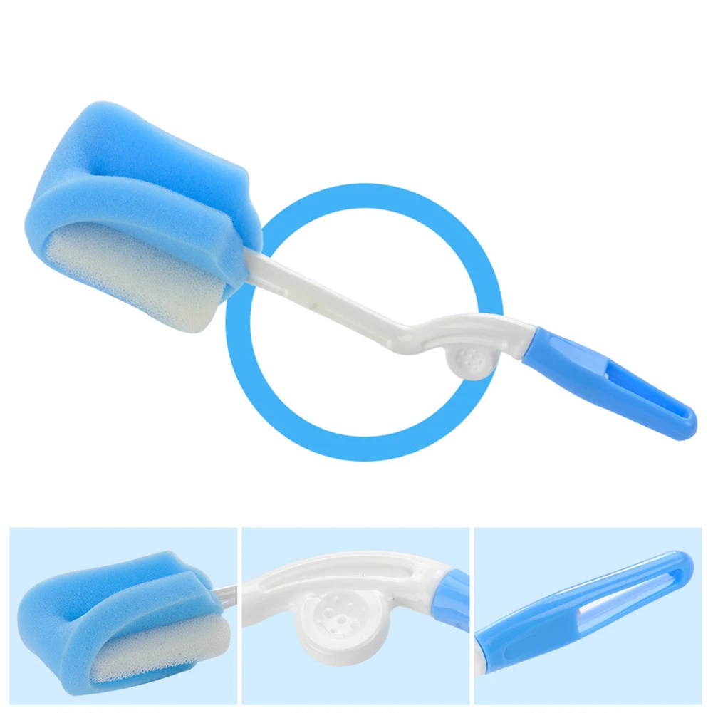 

5 Piece Set Baby Supplies Practical Nylon With Handle Pacifier 360 Degrees Cleaning Sponge Bottle Brush