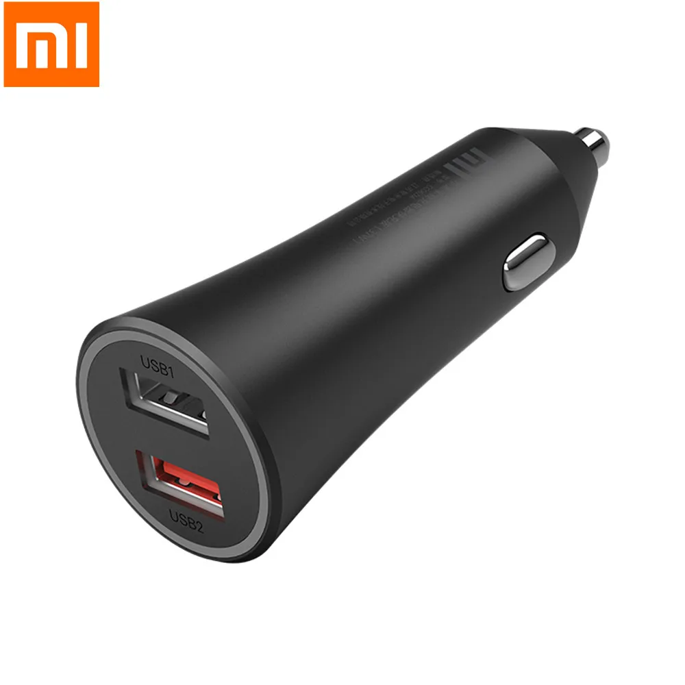 Xiaomi автомобильное зарядное устройство с двумя портами Usb для быстрой зарядки со
