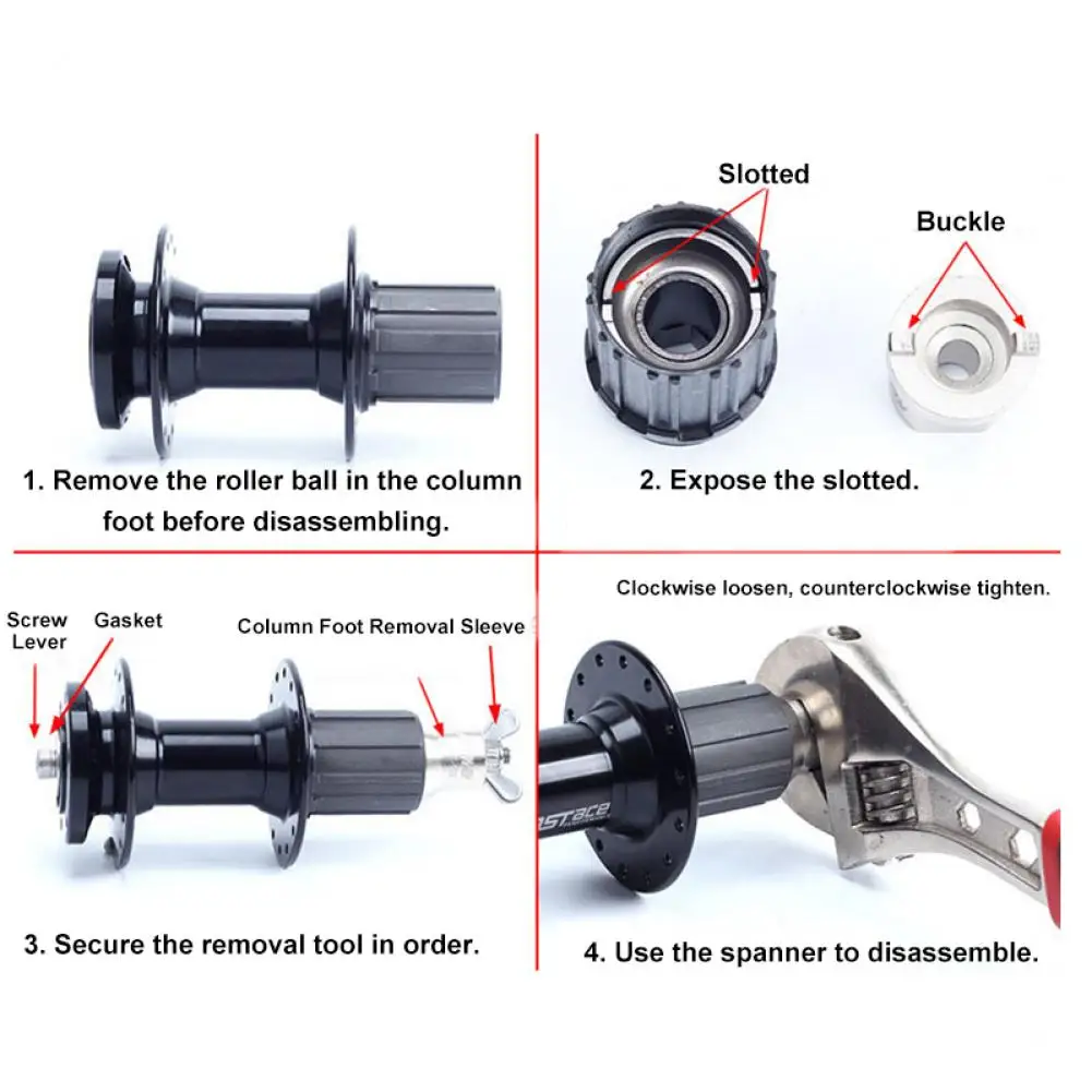 

HOT SALES!!! Bicycle Freehub Body Remover Stainless Steel Bike Hubs Install Disassemble Tool