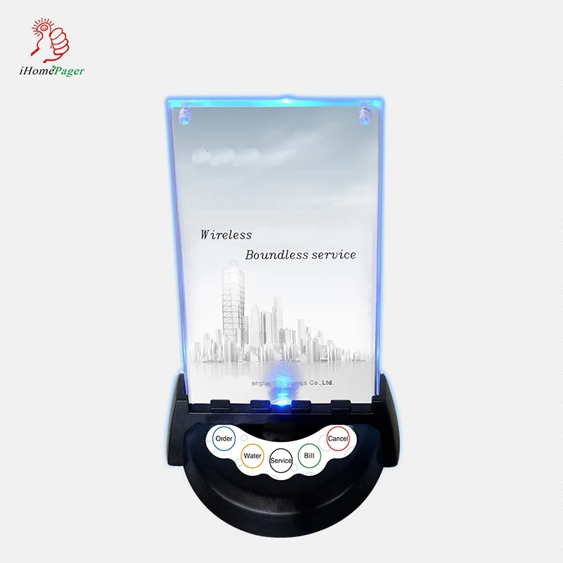 Беспроводная система вызова с 5 клавишами Настольная кнопка беспроводная для