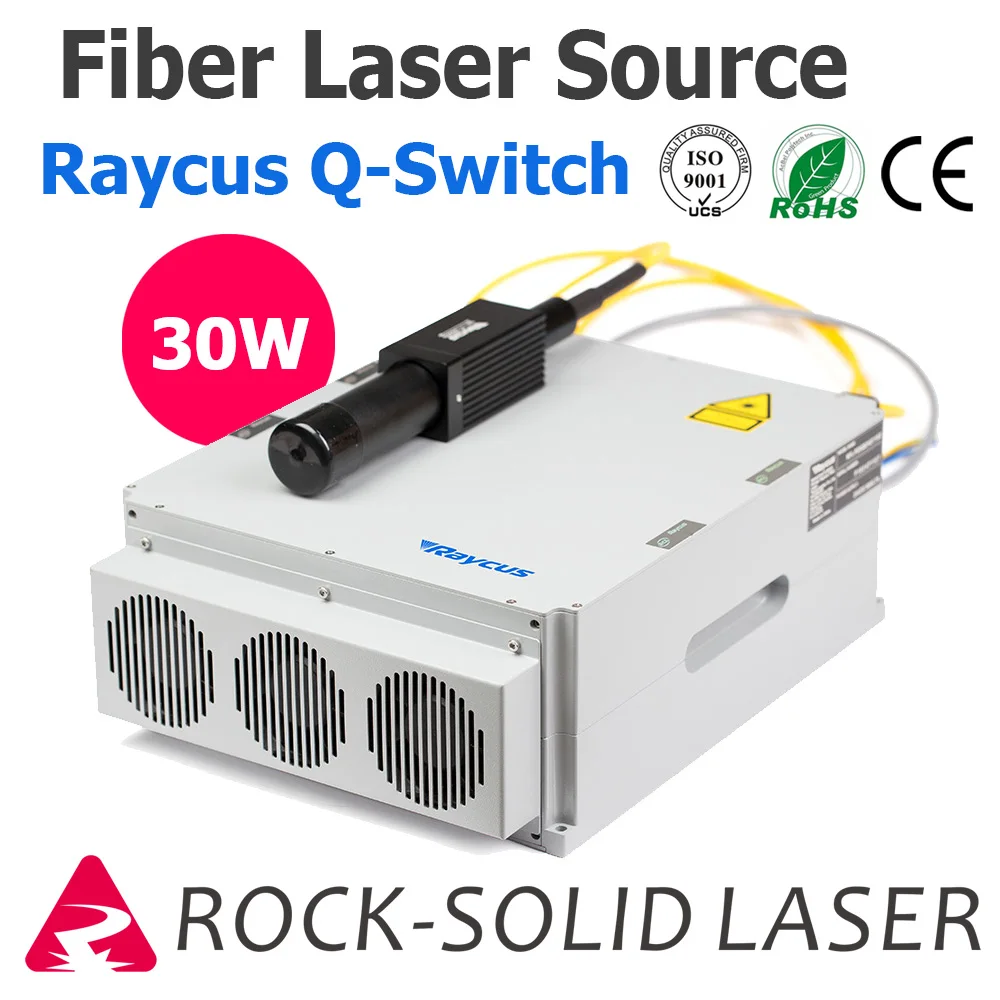 Raycus 30W Q импульсный иттербиевый волоконный лазерный источник генератор ipg