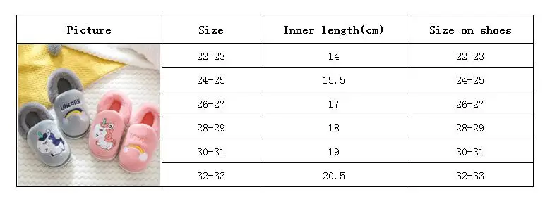 Зимние тапочки с единорогом Детские Вьетнамки Меховые шлепанцы для девочек