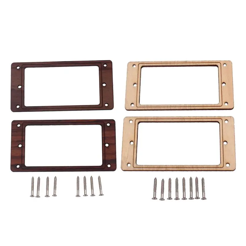 

Wooden Humbucker Pickup Mounting Ring Frame with 8 Screws for LP Guitar Musical Instrument Guitar Accessories