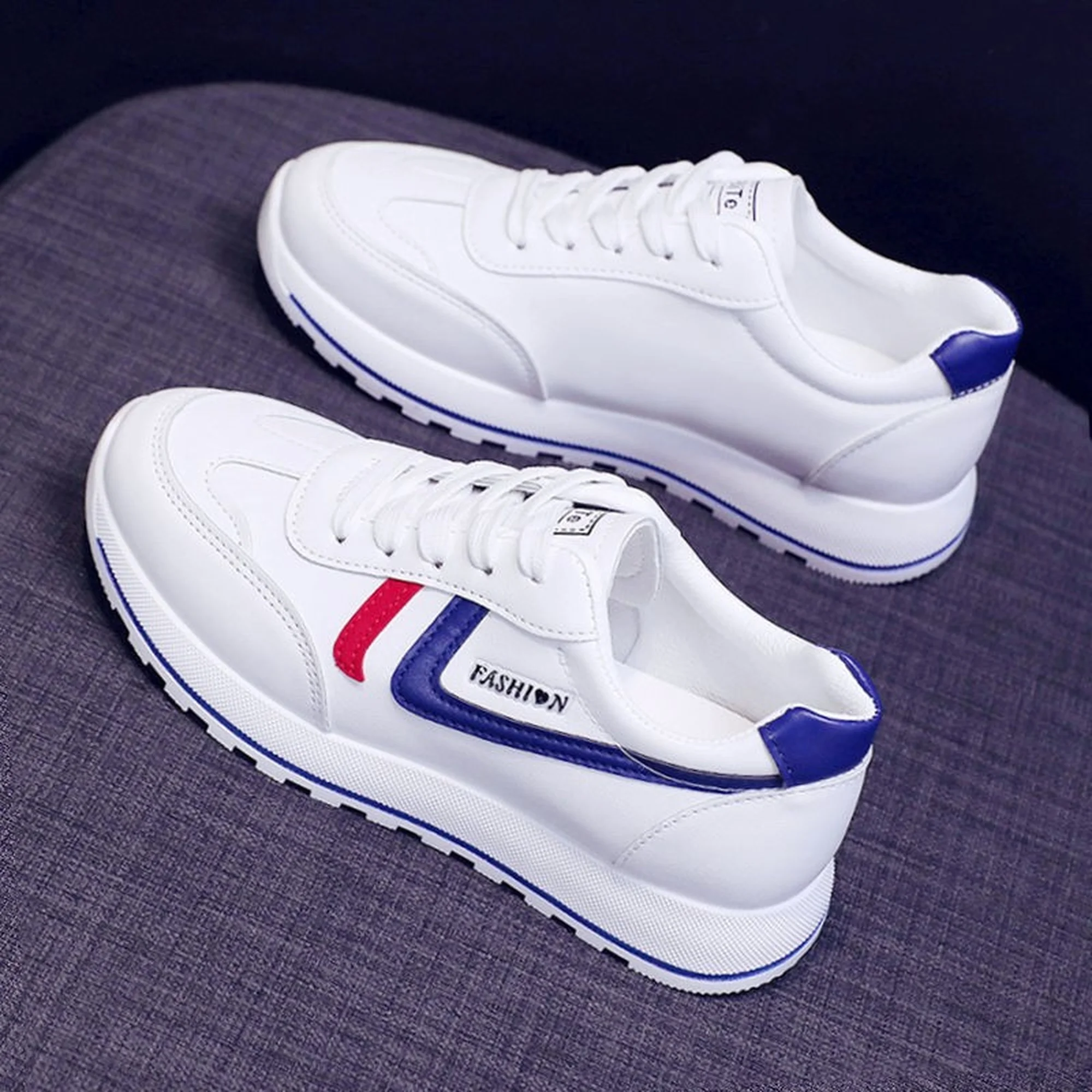 

Женская спортивная обувь, повседневная обувь с вулканизированной подошвой, женские кроссовки на толстой подошве для бега на осень и зиму, ...