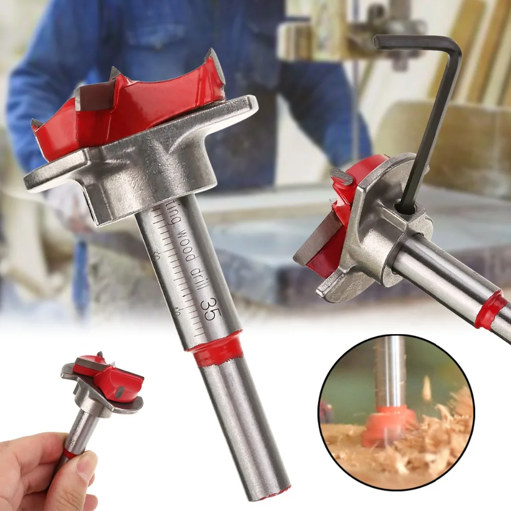 Новинка буровое долото 35 мм шарнир открытое отверстие Форстнер