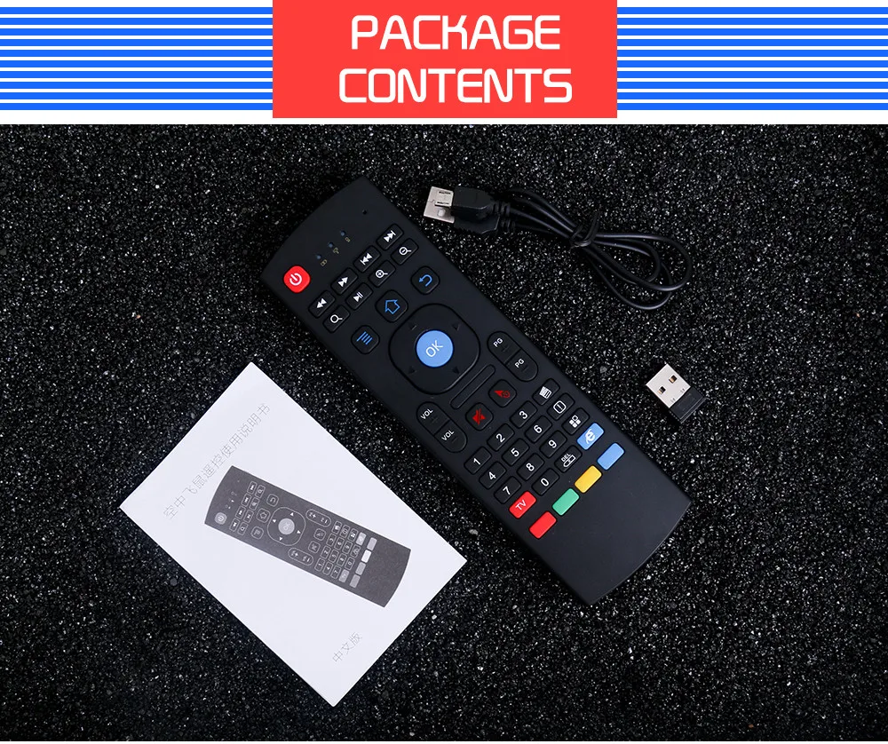 Беспроводная радиочастотная мышь VOBERRY MX3 с подключением 2 4G пульт дистанционного