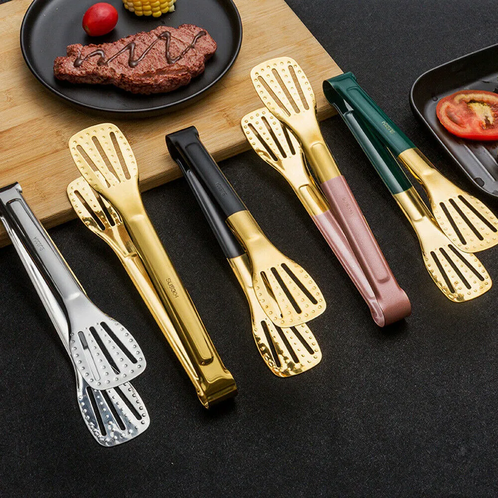 

Kitchen Barbecue Tongs Meat Accessories Cooking Bread Serving Stainless Steel Suitable For Party Baking Use In Restaurants
