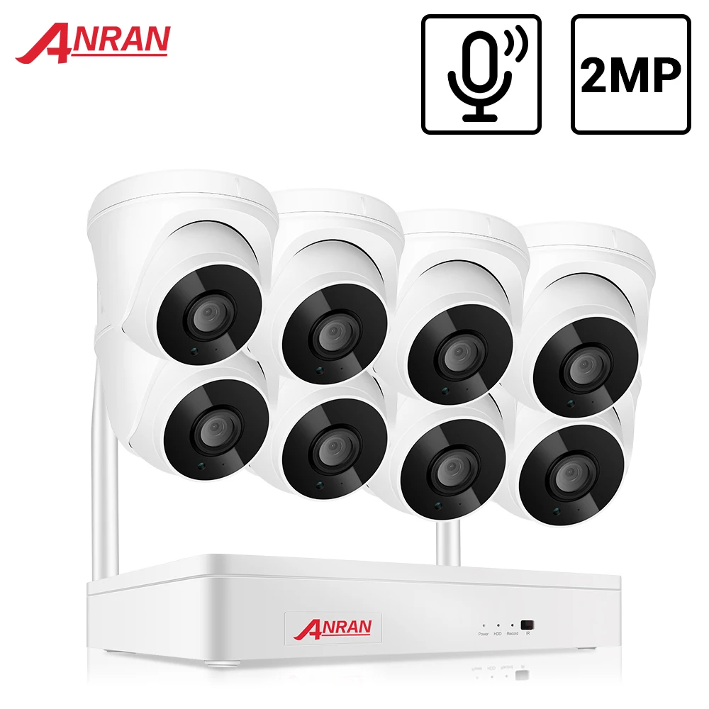 Беспроводная система видеонаблюдения ANRAN 1080P Wi Fi 2 МП|Система наблюдения| |