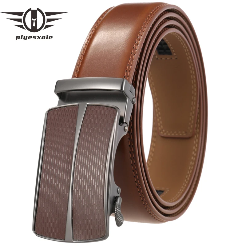 Famous Brand Belts for Men Fashion Designer Automatic Buckle Cowskin Genuine Leather Belt Men Business Trouser Straps Male B323