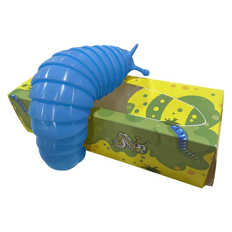 Juguete de escritorio para todas las edades, juguete Flexible de babosa articulada impresa en 3D, regalo de cumplea&ntilde;os, SAL99-5