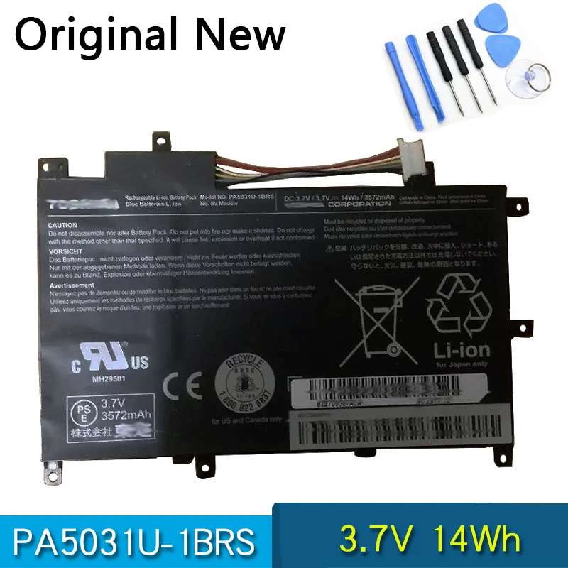 Новый оригинальный PA5031U 1BRS Аккумулятор для ноутбука Toshiba планшет рc 3 7 V
