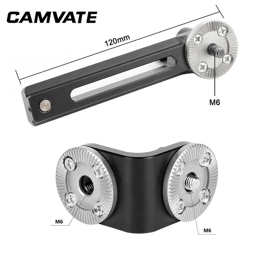 CAMVATE 120 мм НАТО безопасная направляющая с резьбой M6 ARRI розетка соединительное