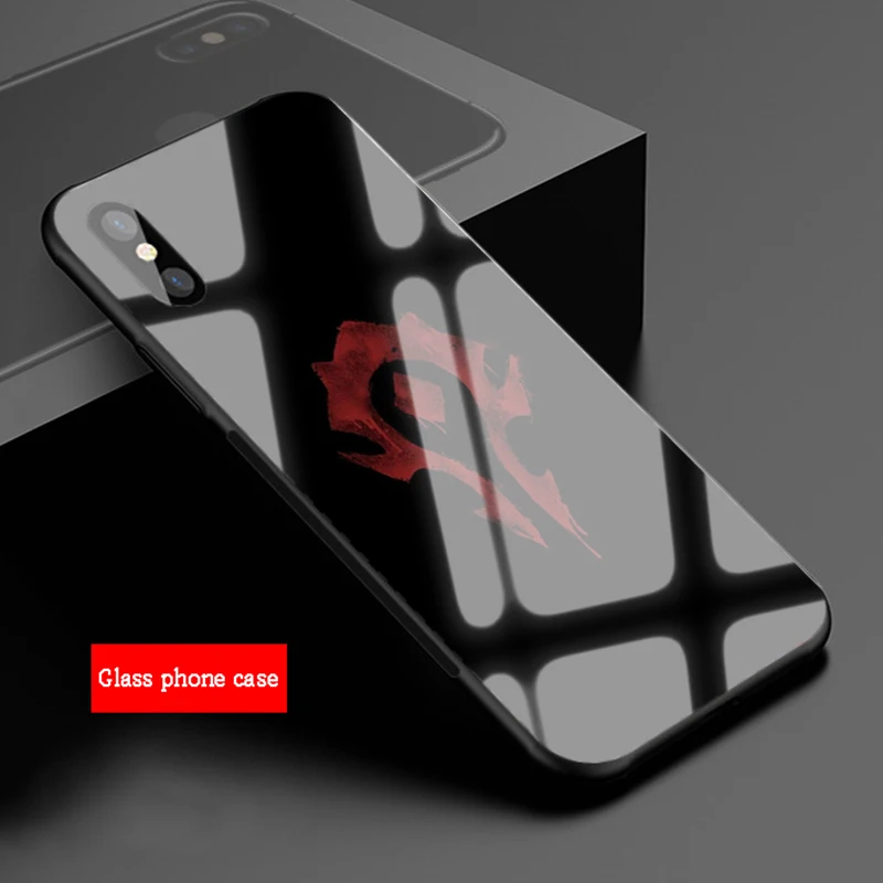 Wouws логотип World Of Warcrafts закаленное стекло для телефона чехол для iPhone 6 6plus 7 7 plus 8 8plus 5 5S SE X XS XR XS Max - Цвет: B19072305-10.jpg