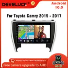 Автомагнитола 2 Din на Android 10 для Toyota Camry 7, XV, 50, 55, 2015, 2016, 2017, мультимедийный видеоплеер, навигация, GPS, RDS, автомобильная стереосистема, DVD