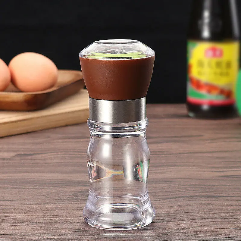

Manual Salt Pepper Mill Grinder Seasoning Bottle Spice Grinding Containers Adjustable Mill Shakers High Quality Kitchen Gadgets