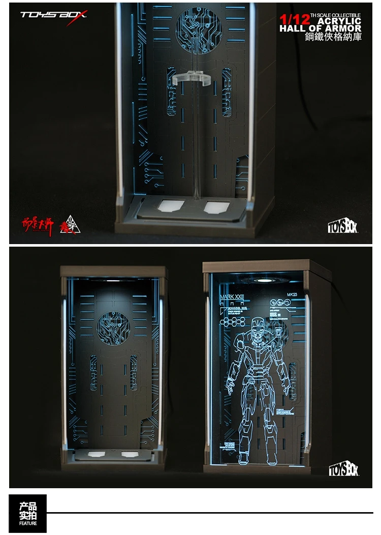 Новинка 1:12 Мстители сплав супер Heros Броня Железного человека гаража фигурка Коллекционная MK2 MK5 MK6 сцены модель игрушки куклы детские подарки