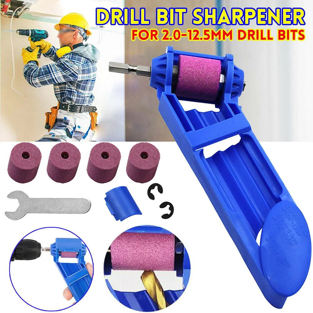 

Portable Grinding Wheel Drill Bit Sharpener Hand Tools Drilling Bits Set Sharpener Corundum Grinding Wheel For Step Drill Access