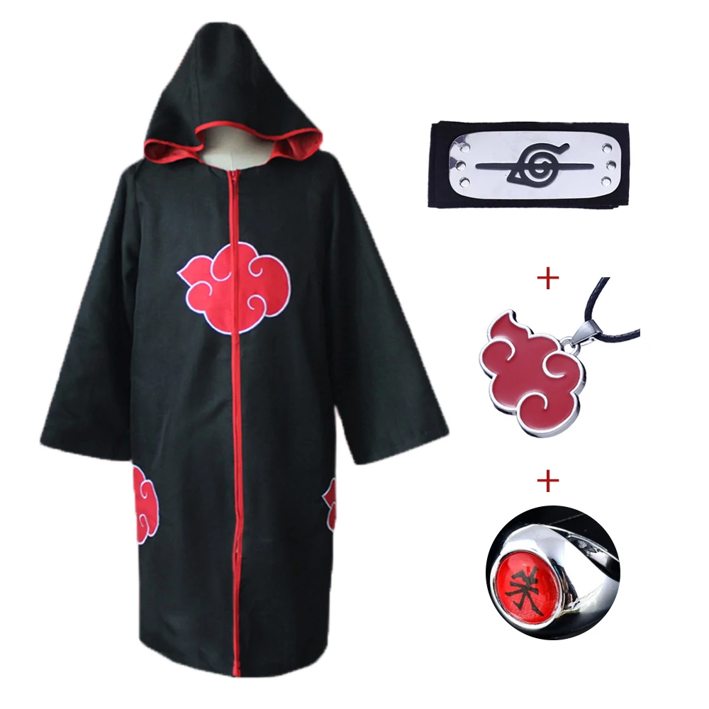Хэллоуин Akatsuki плащ с капюшоном для взрослых и детей Учиха Тоби костюм Смола Маска