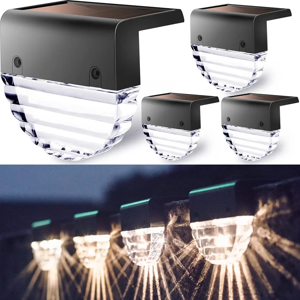 

Hot High Quality LED Solar RGB Colorful Warm White Stair Light Outdoor Garden Patio Decoration Step Fence Fence Wall Light