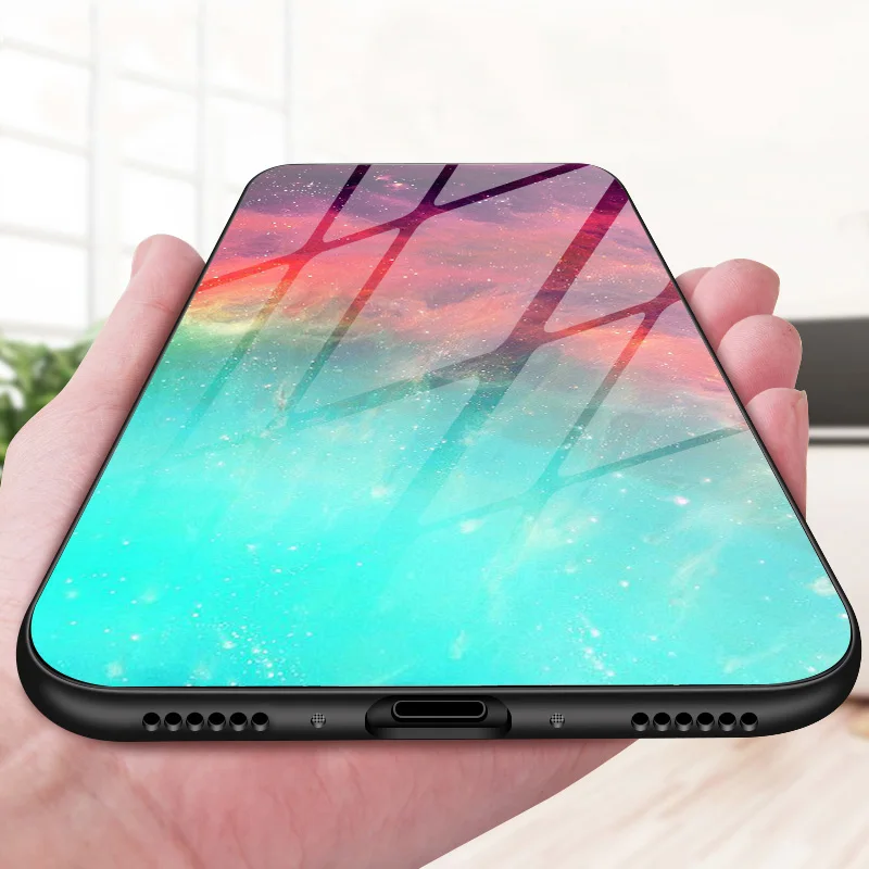 Чехол для Huawei Honor 10X Lite чехол из закаленного стекла с мраморными камнями 9X 9A 9C 9S 30 50