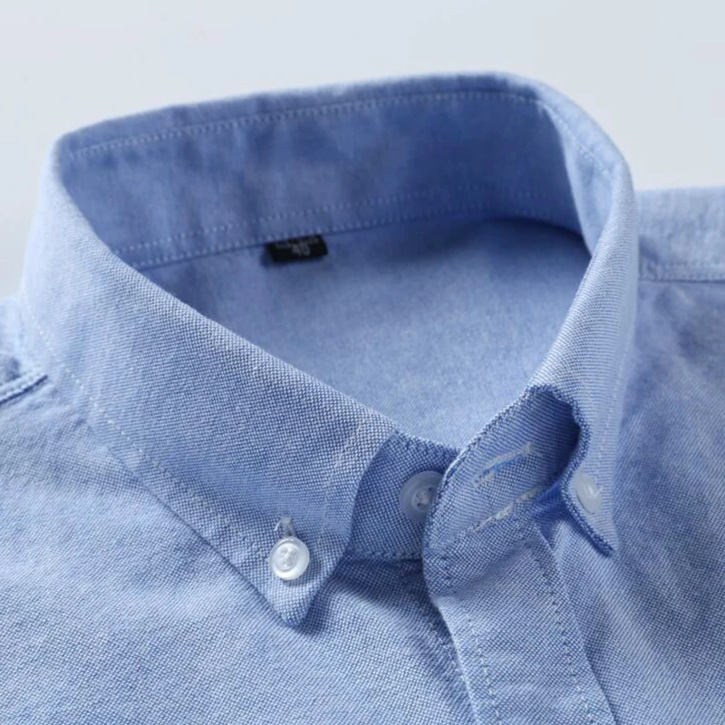 S-7XL Plus size Men Casual Shirts OXFORD FABRIC 100% COTTON excellent comfortable slim fit button collar business office tops