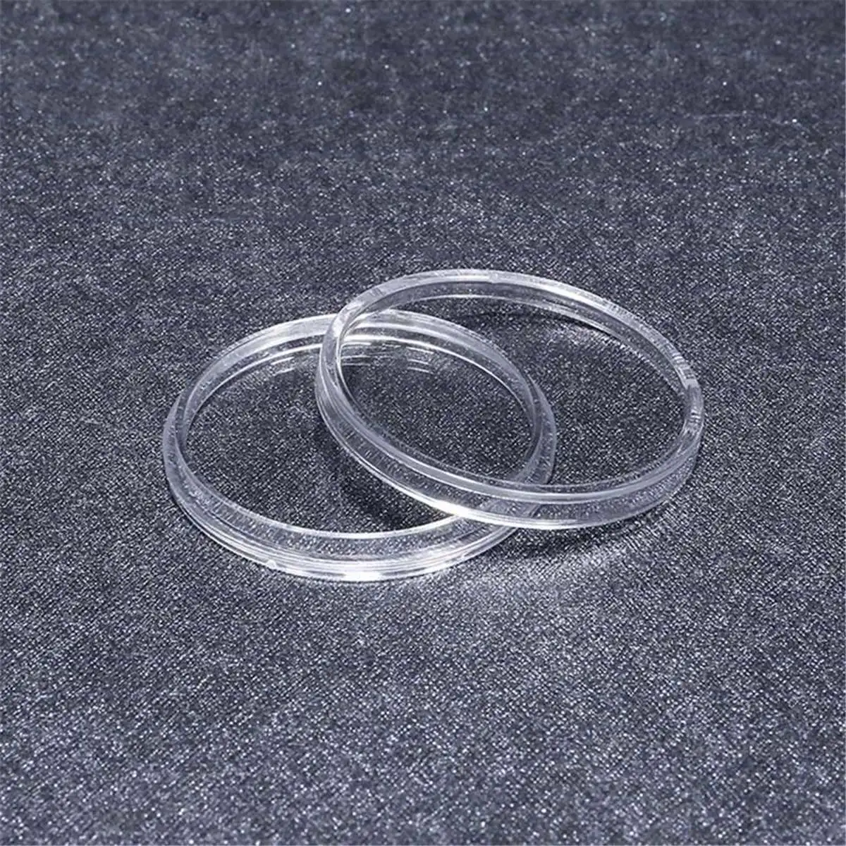 100 шт. 27 мм прозрачные футляры для монет капсулы переносной круглый держатель