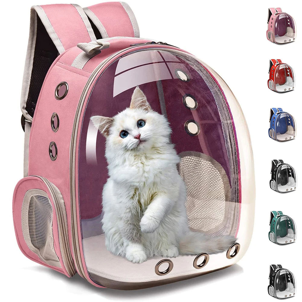 

Portable Travel Outdoor Pet Carrier Bag Breathable Transparent Space Capsule Cat Dog Backpack Box Carrying Cage рюкзак