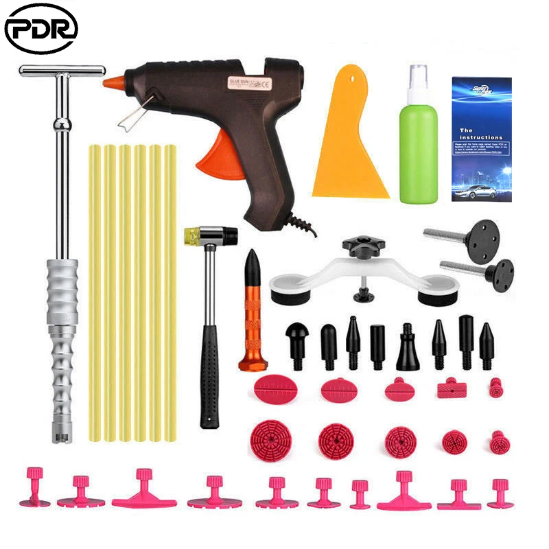 

PDR Tools Reverse Hammer Slide Paintless Dent Repair Tools Dent Removal Car Body Repair Kit to Remove Car Dents Hail Damage