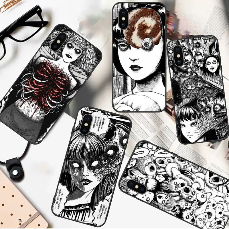 

Juniji to Japanese horror comic Tomie Phone Case For iphone 12 11 13 7 8 6 s plus x xs xr pro max mini