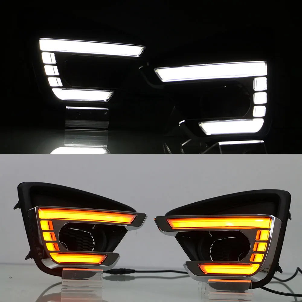 DRL Дневной светильник для Mazda CX 5 2012 2013 2014 2015 2016 левый и правый Белый DRL/желтый