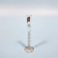 2pcs high borosilicate glass measuring cylindercapacity 5mlgraduated glass laboratory cylinder