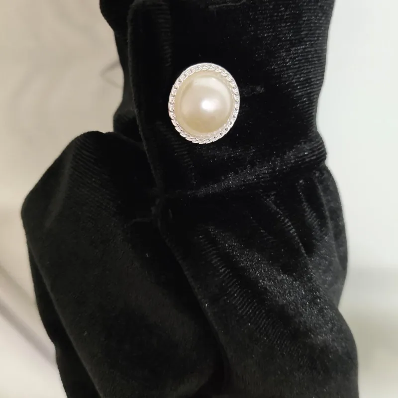 Зимнее французское Ретро винтажное длинное черное платье размера плюс с