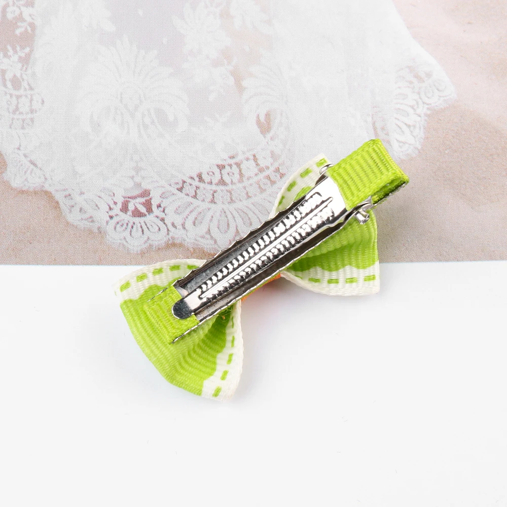 5 шт. случайный уход за домашними животными однотонные милые хлопковые заколки