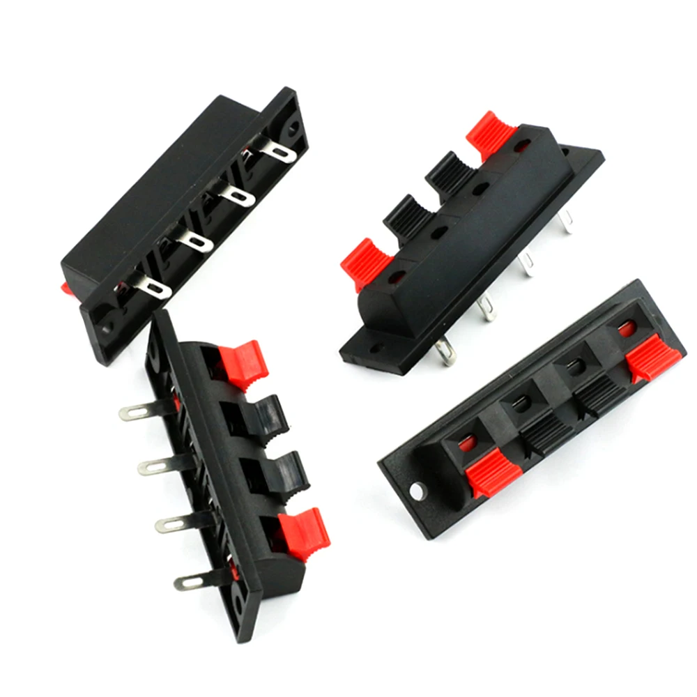 

Row 4 Pin Position LED Aging Tester Speaker Terminal Board Connectors Economical and Practical 5PCS Suit