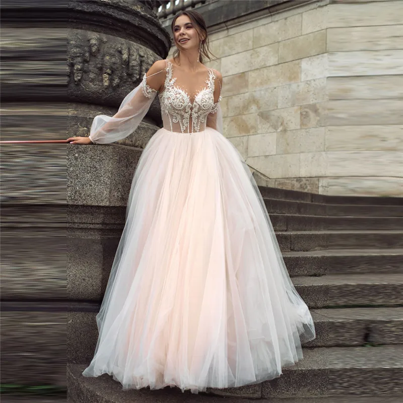 Женское кружевное платье с длинными рукавами облегающее ТРАПЕЦИЕВИДНОЕ ПЛАТЬЕ