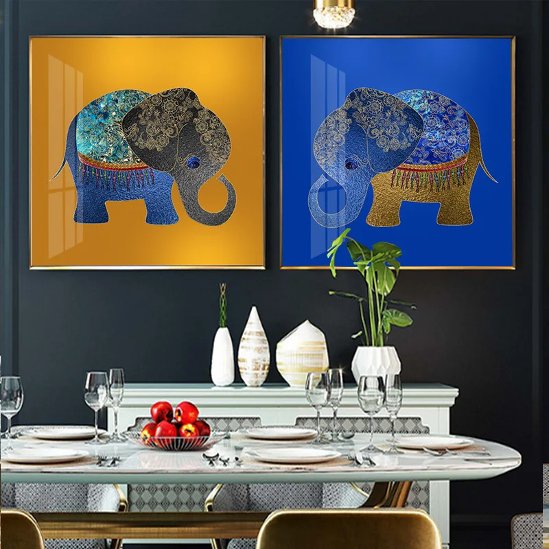 Плакаты на удачу из Юго-Восточной Азии в стиле ретро живопись холсте с принтом