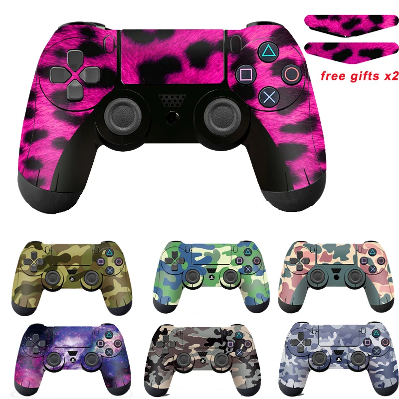 Для Sony PS4 контроллер камуфляж виниловая наклейка на кожу Чехол для Playstation 4 наклейка на джойстик Джойстик контроллер - изображение