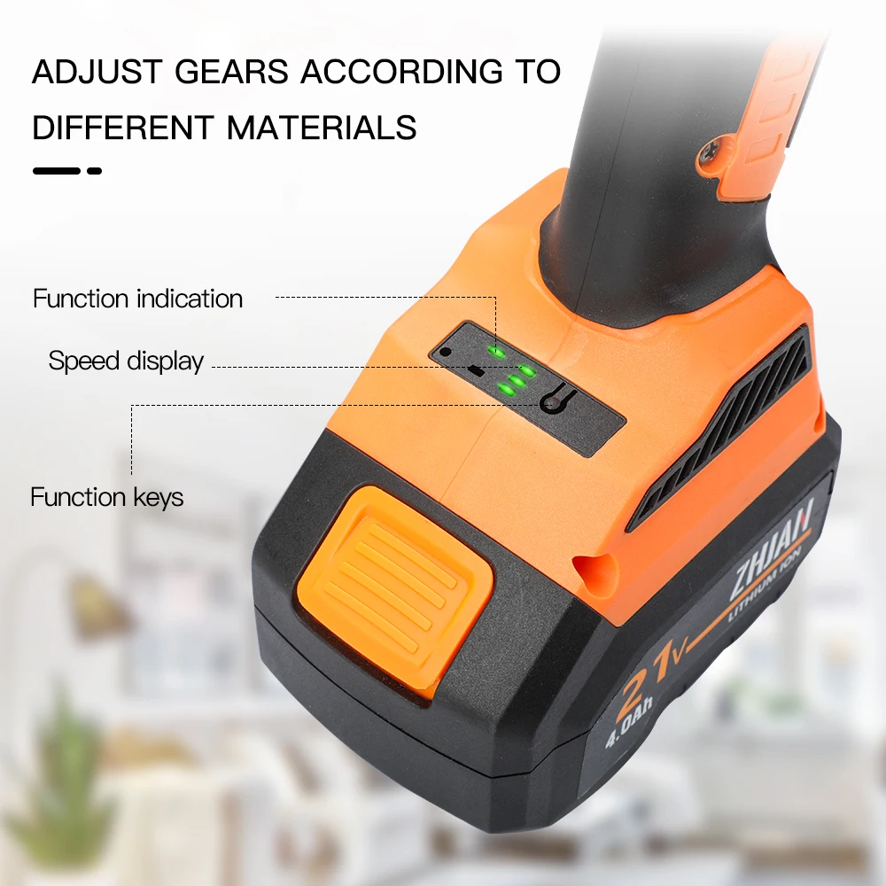 ZHJAN 21V Electric Brushless Angle Grinder Lithuim Battery Cordless | Polisher